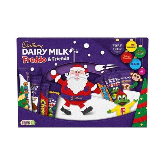 CADBURYS DAIRY MILK FREDDO & FRIENDS SELCTION BOX 135g (8 BOXES)