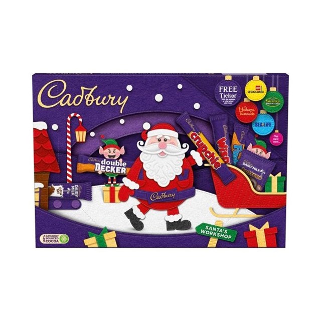 Cadburys Santa Selection Box 125g SINGLE BOX