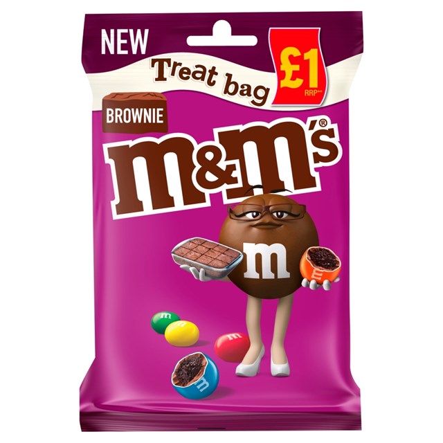 M&M'S BROWNIE TREAT BAG 70g £1 (16 PACK)