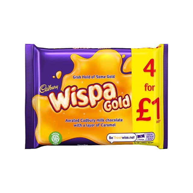 Wispa Gold 4 Pack 126g (11 x 4 Pack)