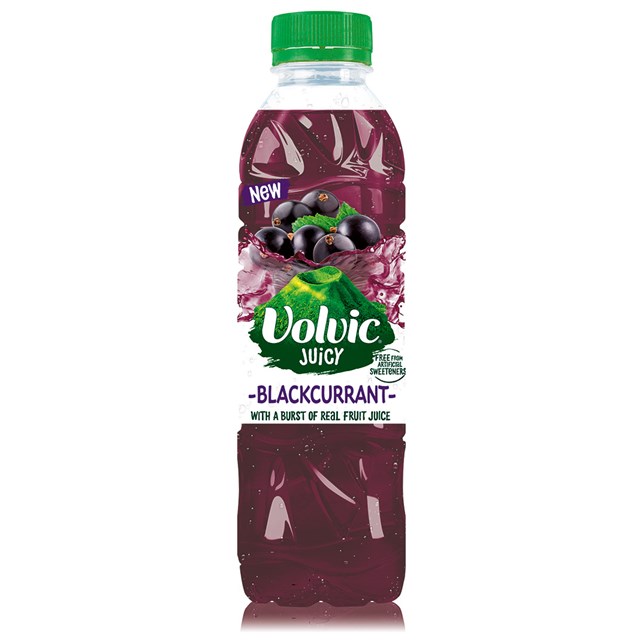 VOLVIC JUICY BLACKCURRANT 500ml (12 PACK)