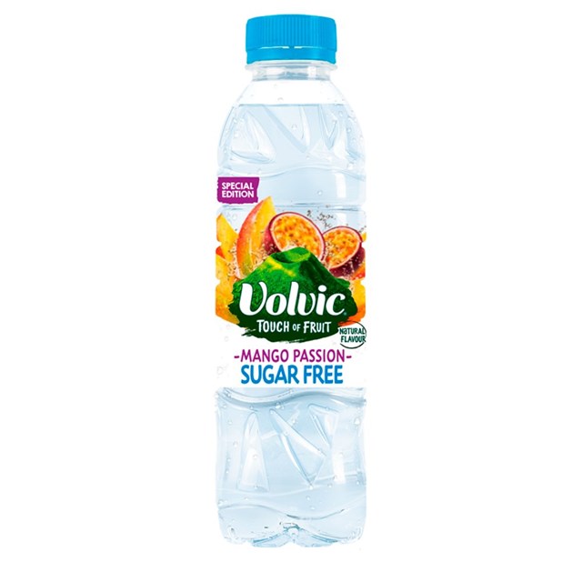 VOLVIC TOUCH OF FRUIT MANGO & PASSION 500ml (12 PACK)