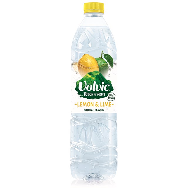 VOLVIC TOUCH OF FRUIT LEMON & LIME 1.5 Litre (6 PACK)