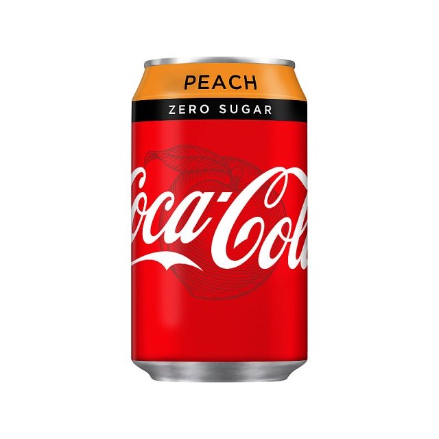 COKE ZERO PEACH 330ML PMP 59P