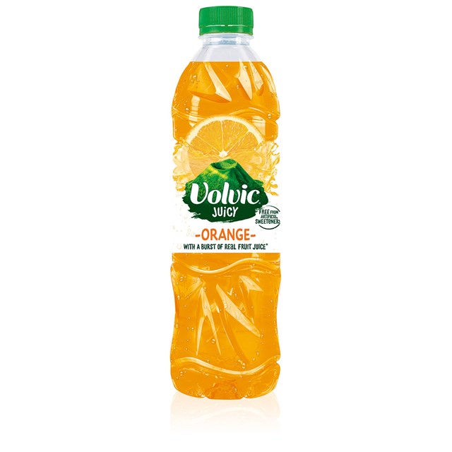 VOLVIC JUICY ORANGE 1 Litre (6 PACK)