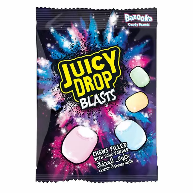 Bazooka Juicy Drop Blasts 45g (24 Pack)