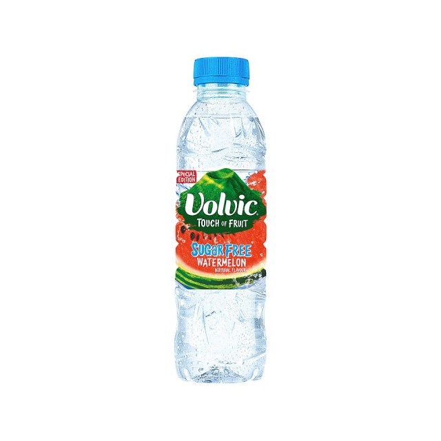 VOLVIC TOUCH OF FRUIT SUGAR FREE WATERMELON 500ml (12 PACK)