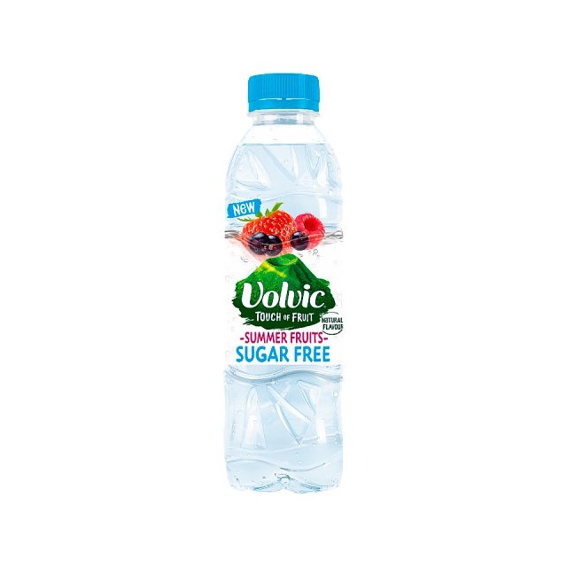 VOLVIC TOUCH OF FRUIT SUGAR FREE SUMMER FRUITS 500ml (12 PACK)