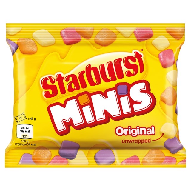 Starburst Minis Original 45g 24 Pack