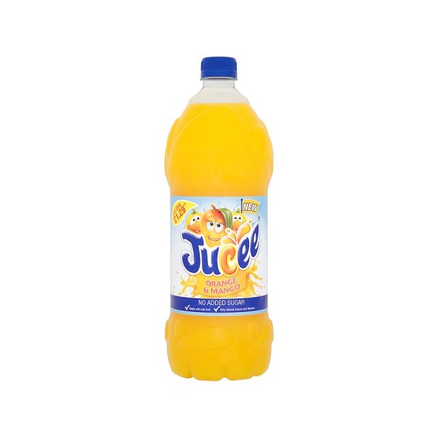 JUCEE ORANGE & MANGO 1.5 Litre £1.39 (8 PACK)