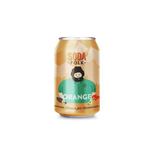 SODA FOLK ORANGE CANS