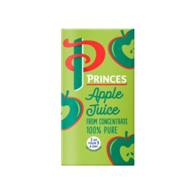PRINCES APPLE JUICE SMALL CARTONS 200ml (24 PACK)