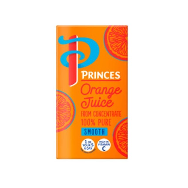 PRINCES ORANGE JUICE SMALL CARTONS 200ml (24 PACK)