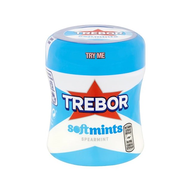TREBOR POTS SOFTMINTS SPEARMINT