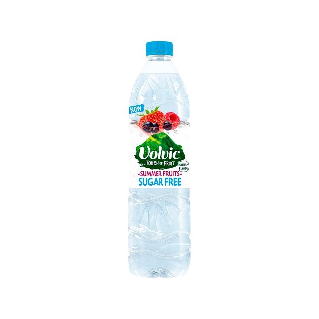 VOLVIC TOUCH OF FRUIT SUGAR FREE SUMMER FRUITS 1.5 Litre (6 PACK)