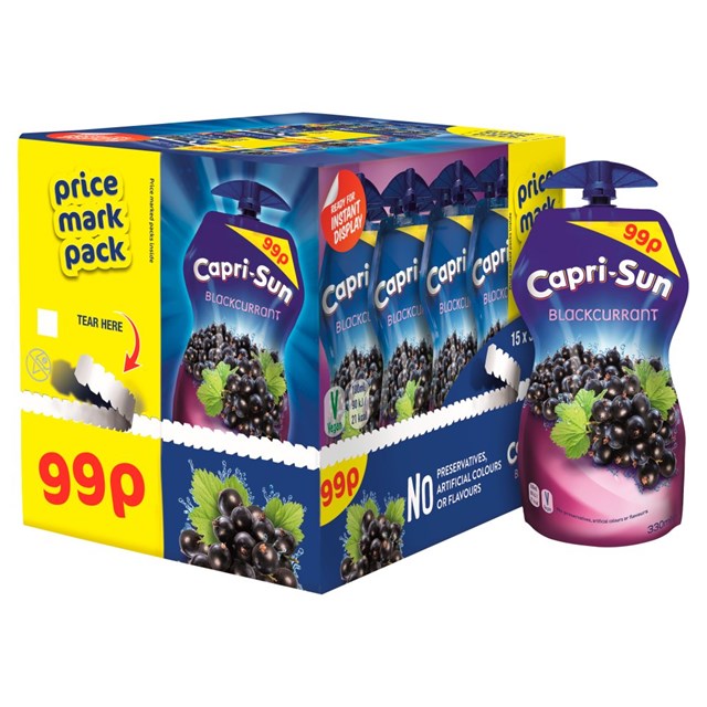 CAPRI SUN BLACKCURRANT 330ml 99p (15 PACK)