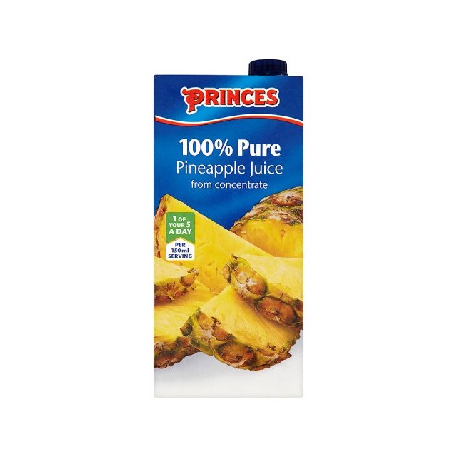PRINCES / SUNPRIDE PINEAPPLE JUICE 1Litre ( 12 PACK)