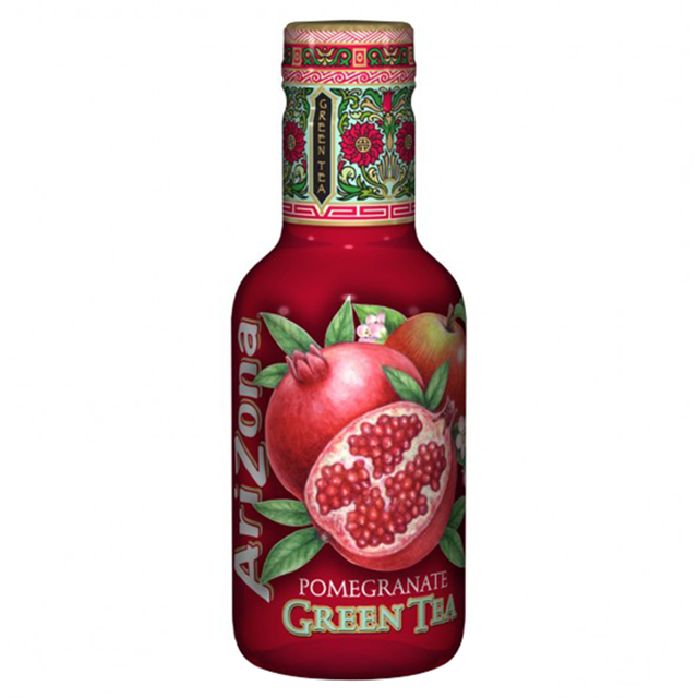 ARIZONA POMEGRANATE GREEN TEA 500ml (6 Pack)