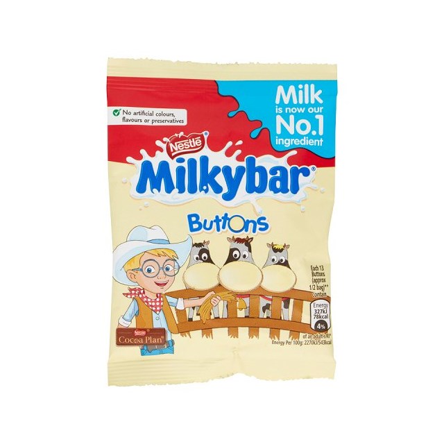 Nestle Milkybar White Chocolate Buttons 30g 48 Pack