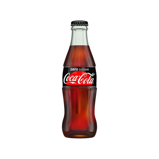 Coca Cola Zero Sugar Glass Bottles 330ml (24 Pack)