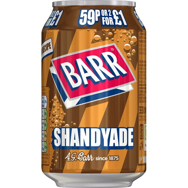 BARRS 49P SHANDY 330ml (24 PACK)