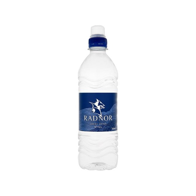 Radnor Hills Spring Water Still Sports Cap 500ml (24 Pack)