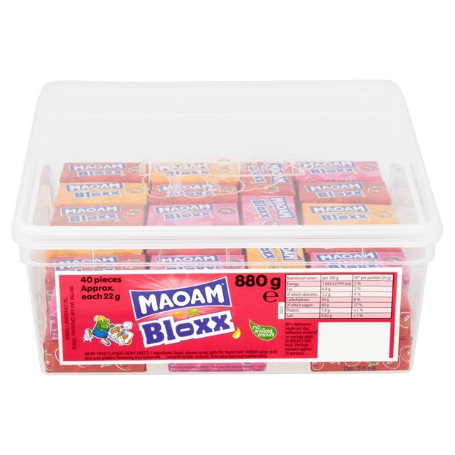 Haribo Tubs  Maoam Bloxx 40 Pieces