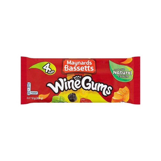 MAYNARDS BASSETTS WINE GUMS (21 x 4 PACK)