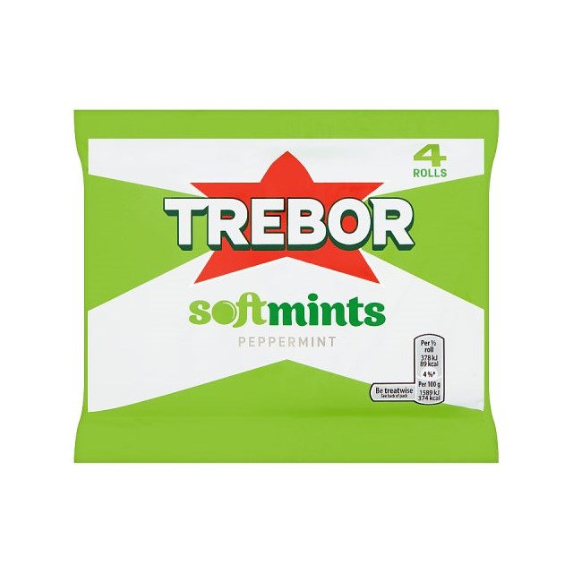 TREBOR SOFTMINTS PEPPERMINT (18 x 4 PACK)