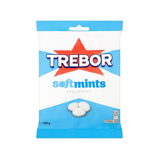 TREBOR SOFTMINTS BAGS SPEARMINT