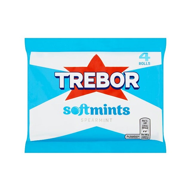 TREBOR SOFTMINTS SPEARMINT (18 x 4 PACK)