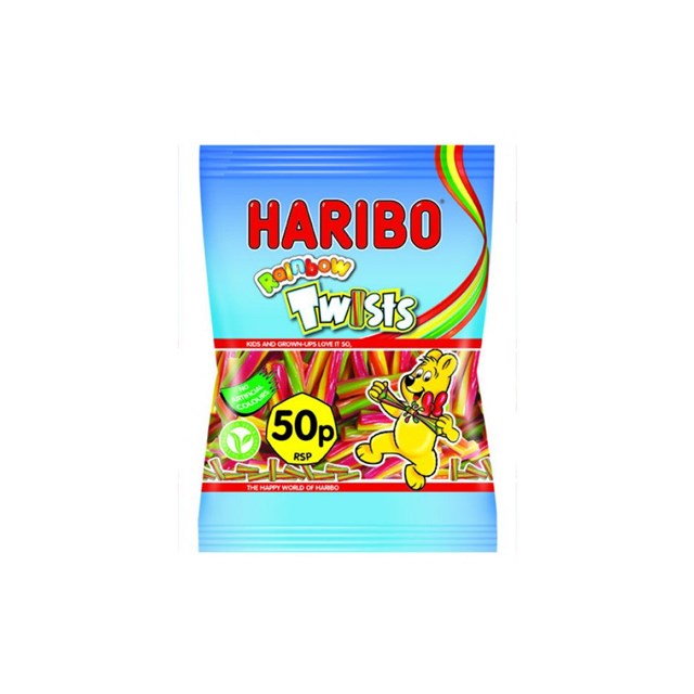 HARIBO 50P RAINBOW TWISTS