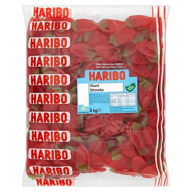 HARIBO BULK GIANT STRAWBS