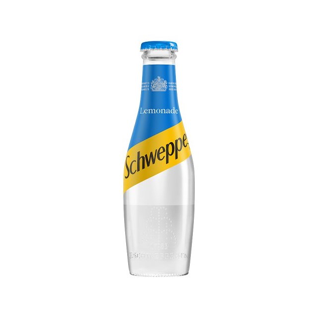 Schweppes Lemonade Glass Bottles 200ml (24 Pack)