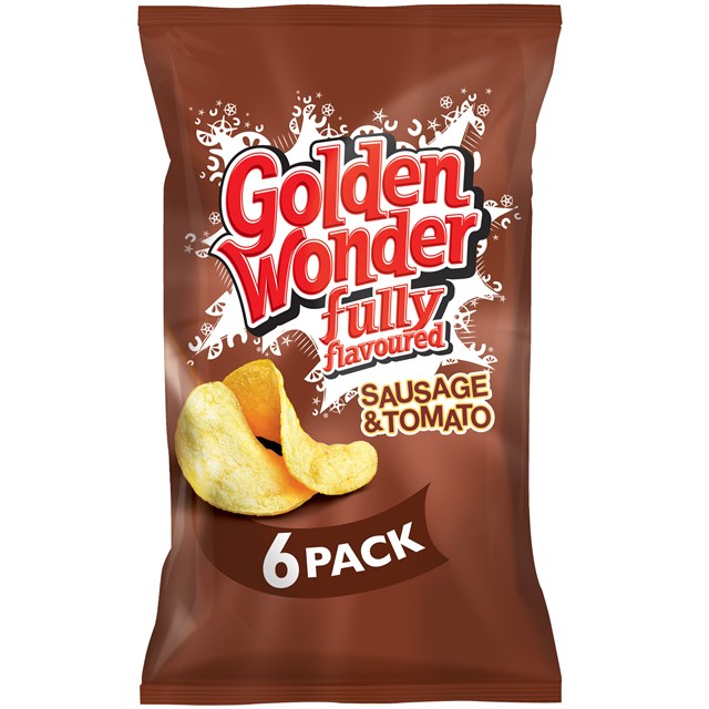 GOLDEN WONDER MULTIPACK SAUSAGE & TOMATO