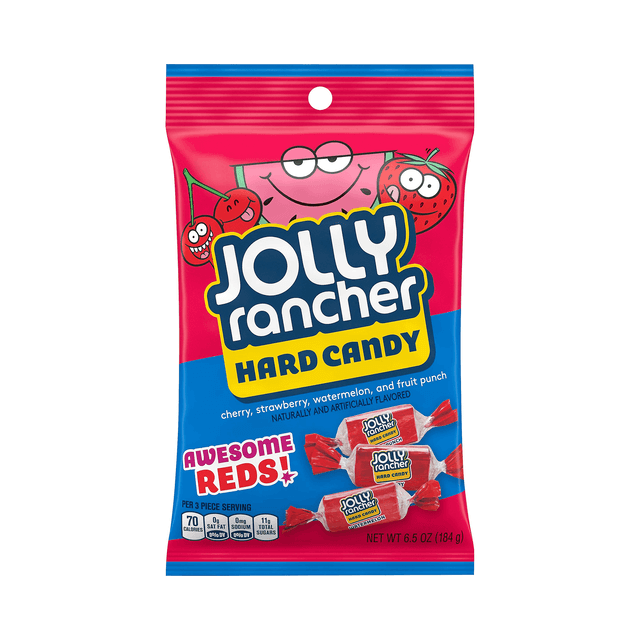 JOLLY RANCHER AWESOME REDS HARD CANDY 184g