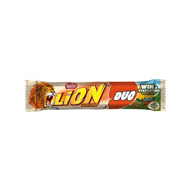 LION WHITE CHOCOLATE DUO 60g (28 PACK)