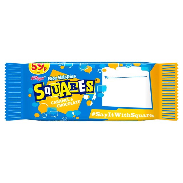 RICE KRISPIE SQUARES 49P CARAMEL & CHOCOLATE