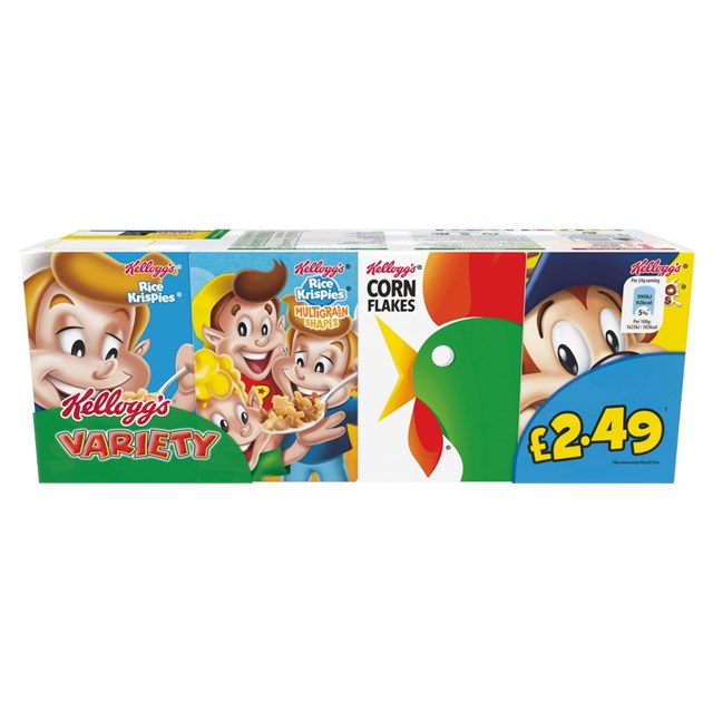 KELLOGGS £2.49 VARIETY PACK ( 6 x 8PACK)