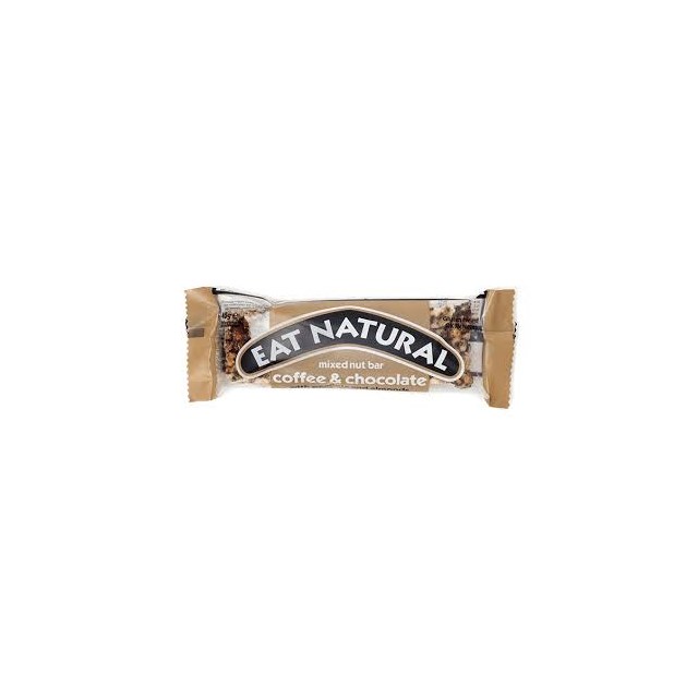 EAT NATURAL COFFEE & CHOCOLATE WITH PEANUTS & ALMONDS 45g (12 PACK)