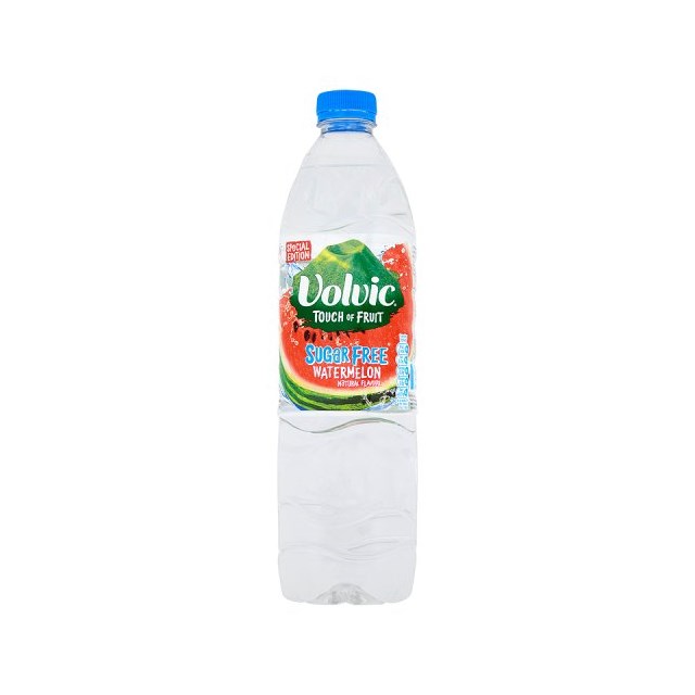 VOLVIC TOUCH OF FRUIT SUGAR FREE WATERMELON 1.5 Litre (6 PACK)