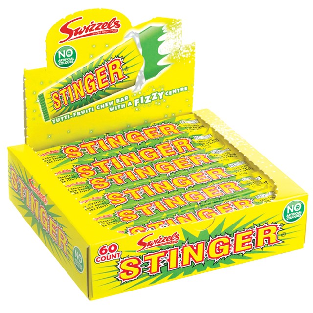 Swizzels Stinger Tutti Frutti Chew Bar 18g 20p 60 Pack