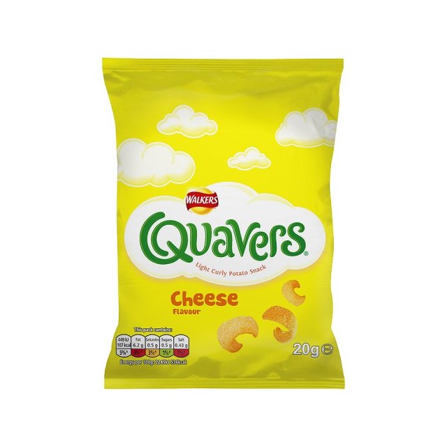 WALKERS QUAVERS 20g Bags (32 PACK)
