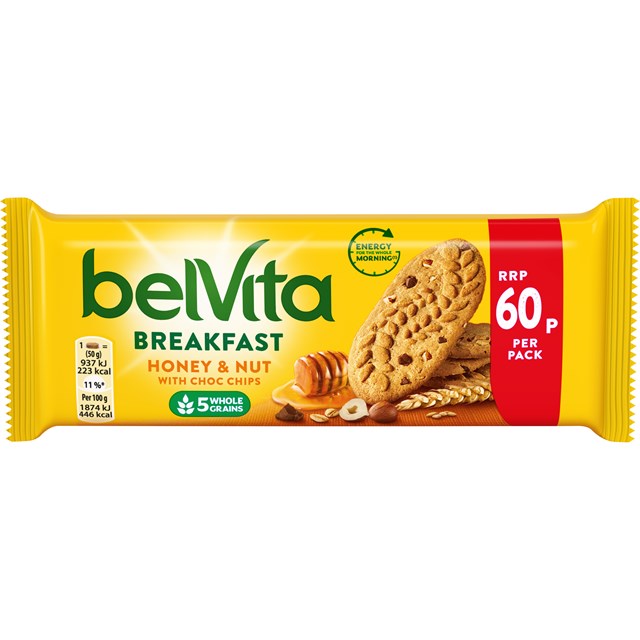BELVITA 55P HONEY & NUTS