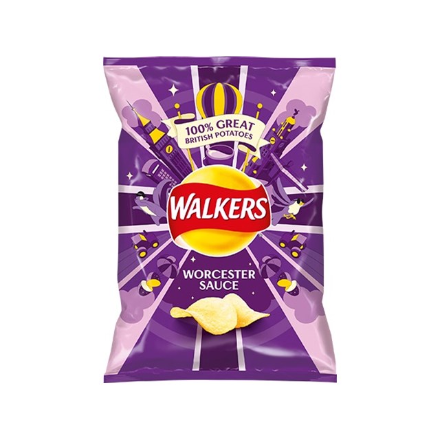 WALKERS WORCESTER SAUCE 32.5g Bags (32 PACK)