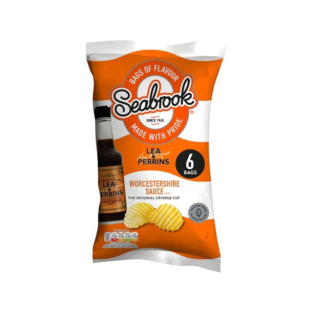 SEABROOK LEA & PERRINS WORCESTERSHIRE SAUCE 25g (8 x 6 PACK)