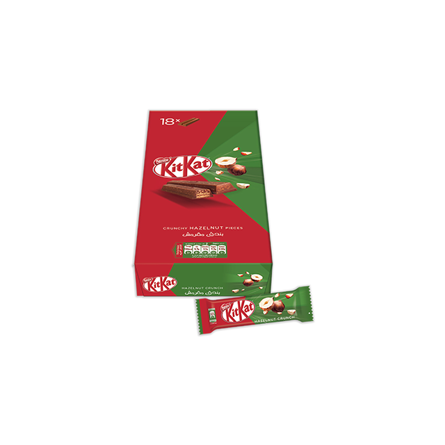 DUBAI IMPORT KITKAT CRUNCHY HAZELNUT 19.5g (18 PACK)
