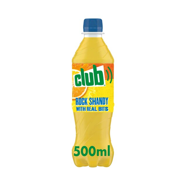 Club Rock Shandy Bottles 500ml (24 Pack)