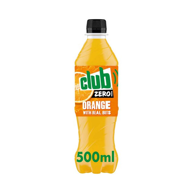 Club Orange Zero Bottles 500ml (24 Pack)