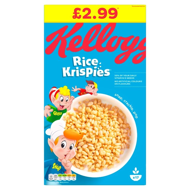 KELLOGGS £2.99 RICE KRISPIES